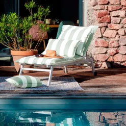 L'effet papillon Cuscini Lettini Da Spiaggia|Cuscini Per Lettini E Accessori-Fodera per cuscino da sdraio idrorepellente (190 x 70 cm) Noa