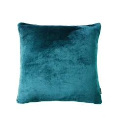 Fodera per cuscino quadrato in flanella (45 x 45 cm) Didou Blu petrolio