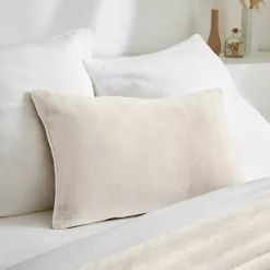 Fodera per cuscino rettangolare in flanella (40 x 60 cm) Didou Beige greige