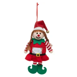 FEERIC LIGHTS Addobbi Natalizi-Folletto buffone da appendere (H20 cm) Femminuccia Carina