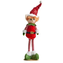 CHRISTMAS DREAM Babbo Natale Animali E Personaggi-Folletto buffone gambe lunghe (H30 cm) Pipo in Babbo Natale