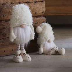 KAEMINGK Babbo Natale Animali E Personaggi-Folletto di Natale con gambe flessibili (H48 cm) Gaston carino crema