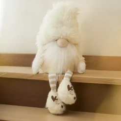 KAEMINGK Babbo Natale Animali E Personaggi-Folletto di Natale con gambe flessibili (H48 cm) Gaston carino crema