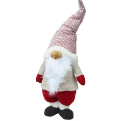 KAEMINGK Babbo Natale Animali E Personaggi-Folletto di Natale fatto a mano (H85 cm) Ridente e con barba bianca