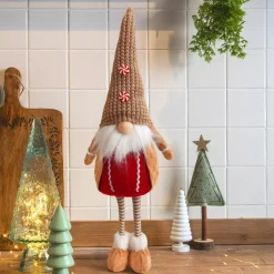 KOOPMAN Babbo Natale Animali E Personaggi-Folletto di Natale in piedi (H64 cm) Mister Caramelio