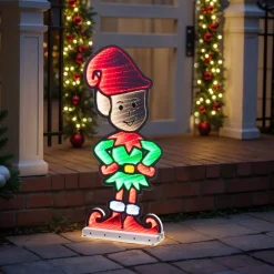 KAEMINGK Oggetti Decorativi E Illuminati|Babbo Natale Animali E Personaggi-Folletto di Natale luminoso 294 LED (H60 cm) Infinity