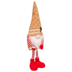 JJA Babbo Natale Animali E Personaggi-Folletto in piedi (H50 cm) Goloso Pan di zenzero