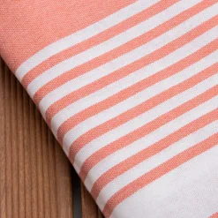 Fouta cotone riciclato (200 x 200 cm) Estate Corallo