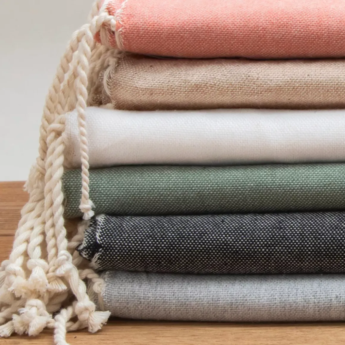 Fouta cotone riciclato (100 x 200 cm) Sunshine Ecru