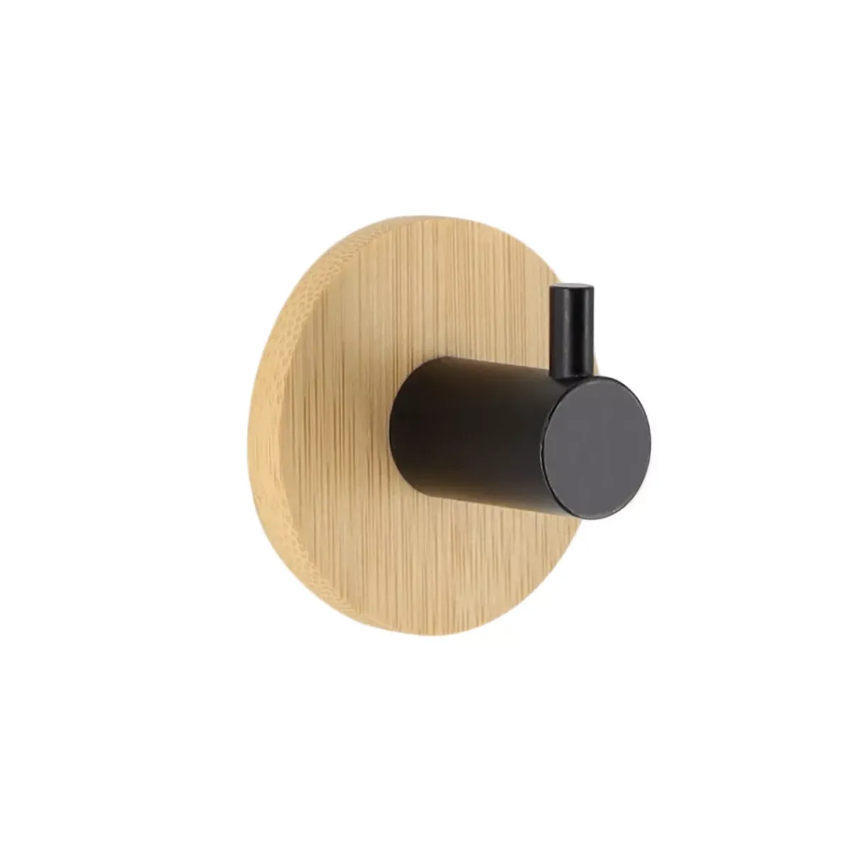 TENDANCE Contenitori Bagno-Gancio adesivo 3M bambù (D4.5 cm)