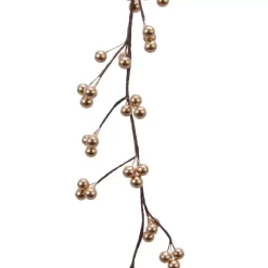 KAEMINGK Ghirlanda In Abete Artificiale-Ghirlanda di Bacche laccate (125 cm) Célénia Champagne