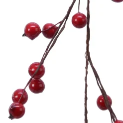 KAEMINGK Ghirlanda In Abete Artificiale-Ghirlanda di Bacche laccate (150 cm) Elycia Rossa