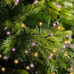 KAEMINGK Guilande Di Luci Grande Lunghezza|Ghirlande Di Luci-Ghirlanda di luci 22,5 m 1000 LED cavo nero NewLuxe Bicolore Arancione/viola