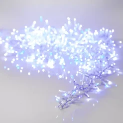 KAEMINGK Ghirlande Di Luci-Ghirlanda di luci 11 m 500 LED cavo trasparente NewLuxe Bicolore Bianco/blu