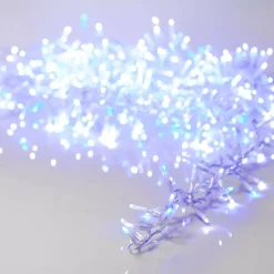 KAEMINGK Ghirlande Di Luci-Ghirlanda di luci 16 m 750 LED cavo trasparente NewLuxe Bicolore Bianco/blu