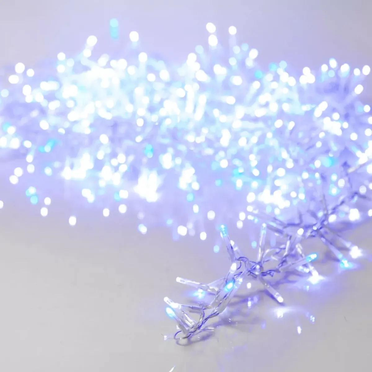 KAEMINGK Ghirlande Di Luci-Ghirlanda di luci 16 m 750 LED cavo trasparente NewLuxe Bicolore Bianco/blu