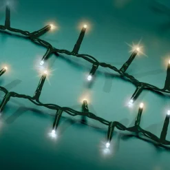 KAEMINGK Ghirlande Di Luci-Ghirlanda di luci 11 m 500 LED cavo verde NewLuxe Bicolore Bianco caldo/freddo