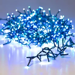 KAEMINGK Ghirlande Di Luci-Ghirlanda di luci 11 m 500 LED cavo verde NewLuxe Tricolore Verde/Blu/Bianco
