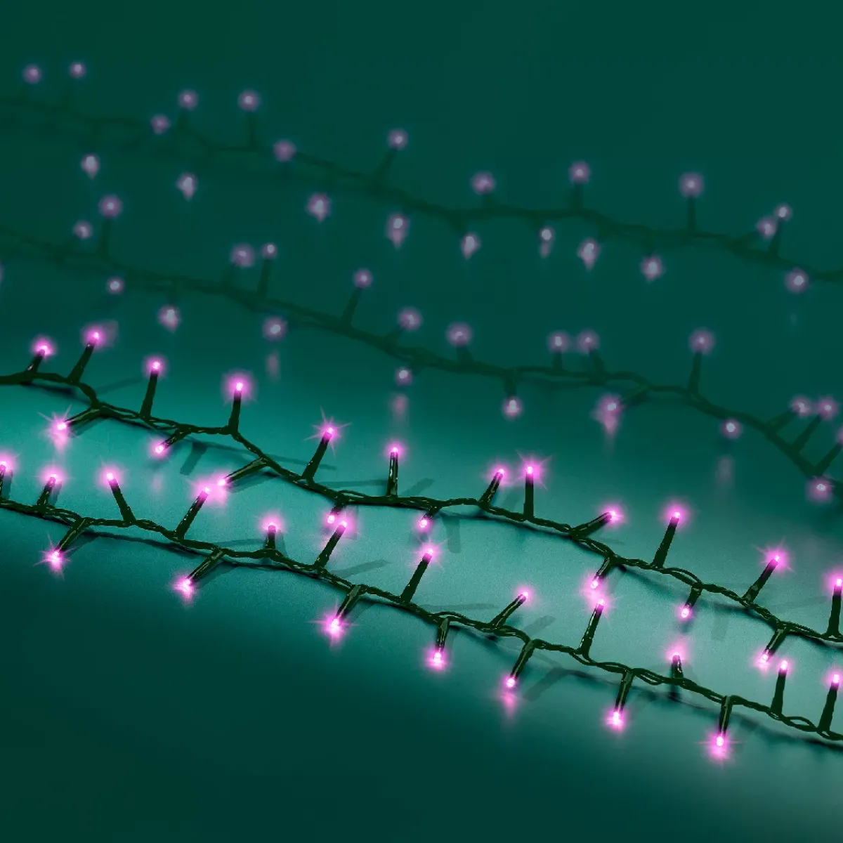 KAEMINGK Guilande Di Luci Grande Lunghezza|Ghirlande Di Luci-Ghirlanda di luci 22,5 m 1000 LED cavo verde NewLuxe Rosa