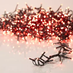 EMINZA Guilande Di Luci Grande Lunghezza|Ghirlande Di Luci-Ghirlanda di luci 22,5 m 1000 LED cavo verde NewLuxe Rosso
