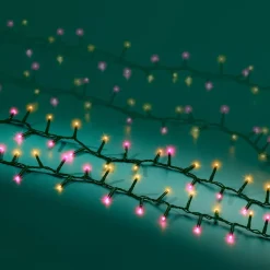 KAEMINGK Ghirlande Di Luci-Ghirlanda di luci 11 m 500 LED cavo verde NewLuxe Bicolore Rosa/bianco