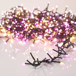 KAEMINGK Ghirlande Di Luci-Ghirlanda di luci 11 m 500 LED cavo verde NewLuxe Bicolore Rosa/bianco
