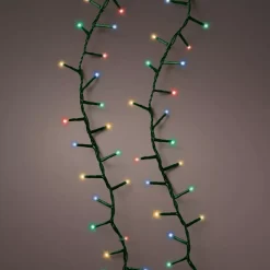 EMINZA Guilande Di Luci Grande Lunghezza|Ghirlande Di Luci-Ghirlanda di luci 45 m 2000 LED cavo verde NewLuxe Multicolor