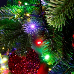 EMINZA Guilande Di Luci Grande Lunghezza|Ghirlande Di Luci-Ghirlanda di luci 45 m 2000 LED cavo verde NewLuxe Multicolor