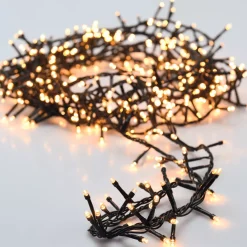 EMINZA Guilande Di Luci Grande Lunghezza|Ghirlande Di Luci-Ghirlanda di luci 60 m 3000 LED cavo verde NewLuxe Bianco caldo