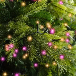 KAEMINGK Ghirlande Di Luci-Ghirlanda di luci 16 m 750 LED cavo verde NewLuxe Bicolor Rosa/bianco
