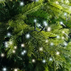 EMINZA Guilande Di Luci Grande Lunghezza|Ghirlande Di Luci-Ghirlanda di luci 22,5 m 1000 LED cavo verde NewLuxe Bicolore Bianco caldo/freddo