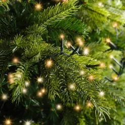 EMINZA Guilande Di Luci Grande Lunghezza|Ghirlande Di Luci-Ghirlanda di luci 22,5 m 1000 LED cavo verde NewLuxe Bianco caldo/dorato caldo
