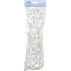 KAEMINGK Ghirlande Per Albero Di Natale-Ghirlanda di perle in mousse (180 cm) Natale glitterato