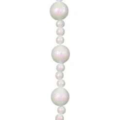 KAEMINGK Ghirlande Per Albero Di Natale-Ghirlanda di perle in mousse (180 cm) Natale glitterato