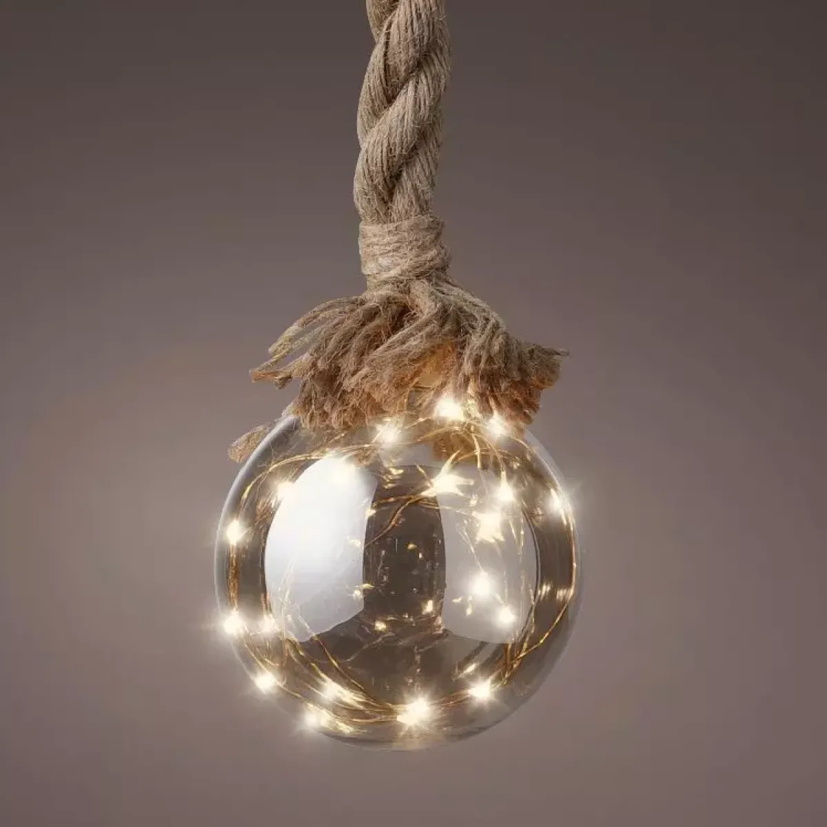 KAEMINGK Decorazioni E Oggetti Natalizi|Oggetti Decorativi E Illuminati-Ghirlanda luminosa a pile 30 LED (14 cm) Bianco caldo