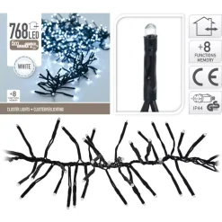 KOOPMAN Ghirlande Di Luci-Ghirlanda luminosa Boa 5,60 m Bianco freddo 768 LED CN