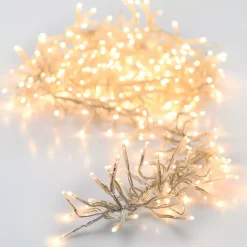 KOOPMAN Ghirlande Di Luci-Ghirlanda luminosa Boa 5,60 m Bianco caldo 768 LED CT