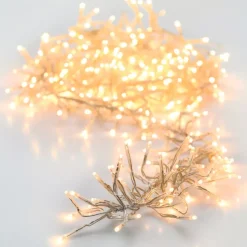 KOOPMAN Ghirlande Di Luci-Ghirlanda luminosa Boa 8,40 m Bianco caldo 1152 LED CT