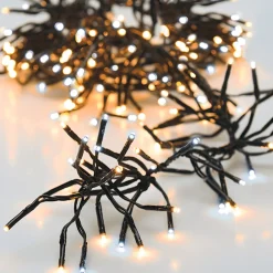 KOOPMAN Ghirlande Di Luci-Ghirlanda luminosa Boa 8,40 m Bicolore 1152 LED bianco caldo e bianco freddo CV