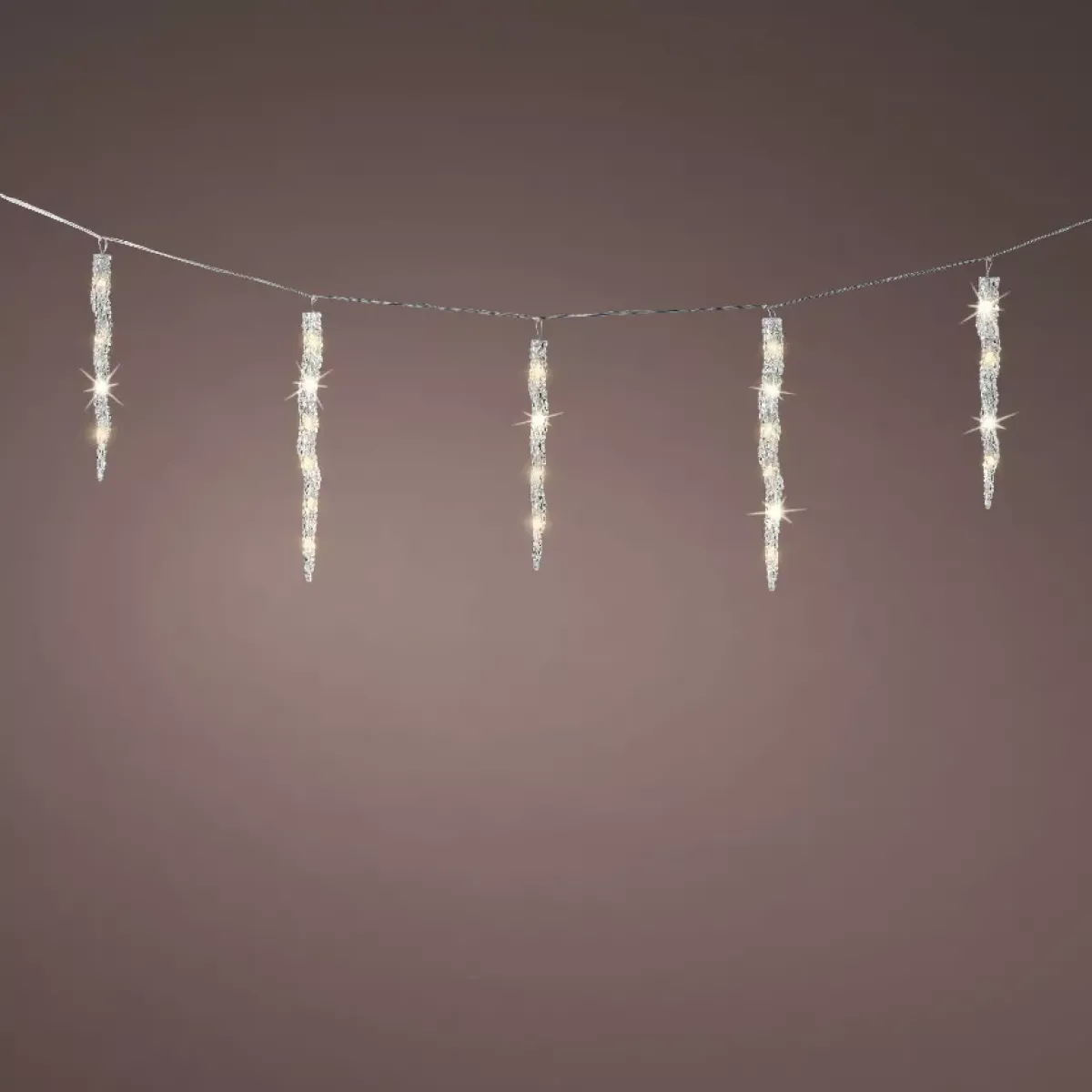 KAEMINGK Ghirlande Di Luci-Ghirlanda luminosa collegabile 3,60 m 60 LED Ghiaccioli effetto Flash