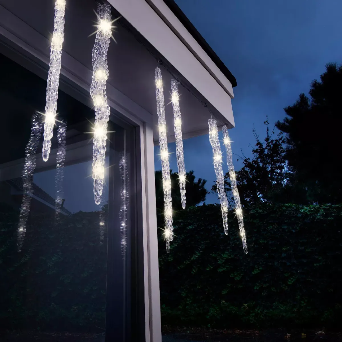 KAEMINGK Ghirlande Di Luci-Ghirlanda luminosa collegabile 3,60 m 60 LED Ghiaccioli effetto Flash