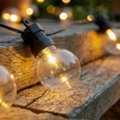 #N/A Luci Per Esterno-Ghirlanda luminosa collegabile giardino 9,5 m 20 LED Guinguette Garden