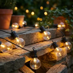 #N/A Luci Per Esterno-Ghirlanda luminosa collegabile giardino 9,5 m 20 LED Guinguette Garden