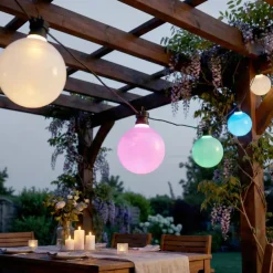 KAEMINGK Luci Per Esterno-Ghirlanda luminosa da giardino collegabile 10 LED (4,5 m) Garden fiesta