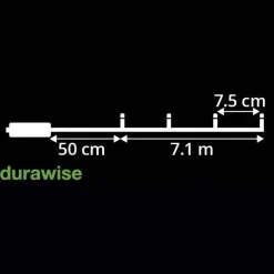 KAEMINGK Ghirlande Di Luci-Ghirlanda luminosa Durawise 7,10 m Bianco freddo 96 LED CN