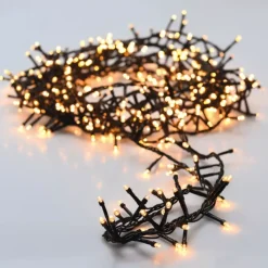 KOOPMAN Ghirlande Di Luci-Ghirlanda luminosa Lusso 30 m Bianco caldo 1500 LED CV