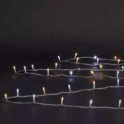 Feeric Lights & Christmas Ghirlande Di Luci-Ghirlanda luminosa 10 m Bianco caldo e Bianco freddo 100 LED