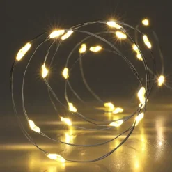 KOOPMAN Ghirlande Di Luci-Ghirlanda luminosa Micro LED 4 m 80 LED Timer CA a pile