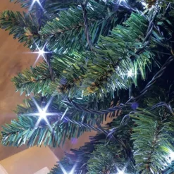 BLACHERE Ghirlande Di Luci-Ghirlanda luminosa 8 m 128 LED cavo verde Flashing light Bianco freddo