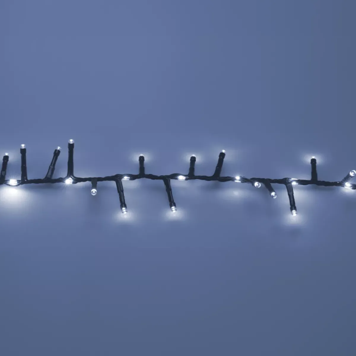 KOOPMAN Ghirlande Di Luci-Ghirlanda luminosa 20 m 1410 LED cavo nero effetto cascata